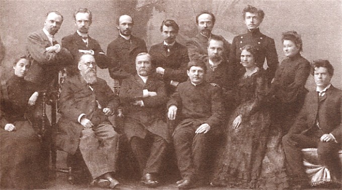 Image - Mykola Lysenko among the Ukrainian civic leaders in Kharkiv.